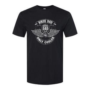 Biker Dad Like A Normal Dad Only Cooler Motorcycle Biker Softstyle CVC T-Shirt