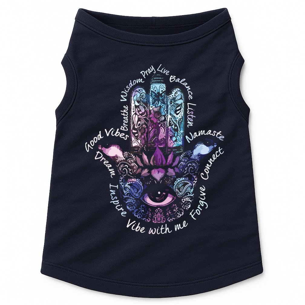Buddha Dimond Lotus Zen Yogas Doggie Tank
