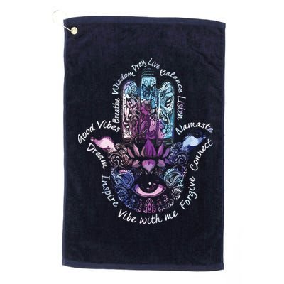 Buddha Dimond Lotus Zen Yogas Golf Towel