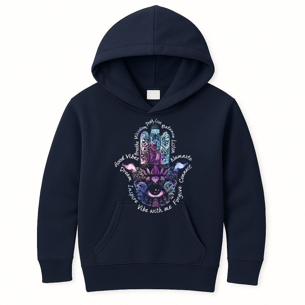 Buddha Dimond Lotus Zen Yogas Kids Hoodie