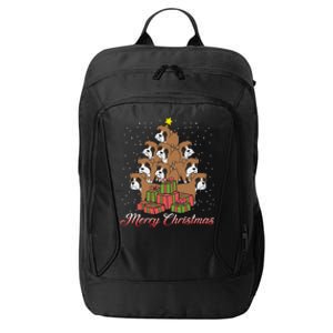 Boxer Dog Lover Matching Santa Boxer Christmas Tree Gift City Backpack