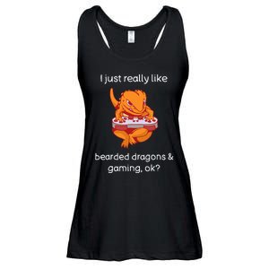 Bearded Dragon Lover Gaming Love Video Gaming Bearded Dragon Ladies Essential Flowy Tank