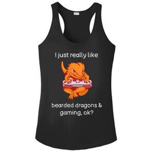 Bearded Dragon Lover Gaming Love Video Gaming Bearded Dragon Ladies PosiCharge Competitor Racerback Tank