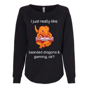 Bearded Dragon Lover Gaming Love Video Gaming Bearded Dragon Womens California Wash Sweatshirt