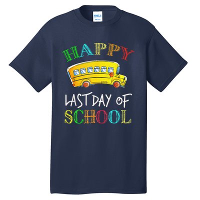 Bus Driver Last Day Of School School Bus Driver Gifts Tall T-Shirt