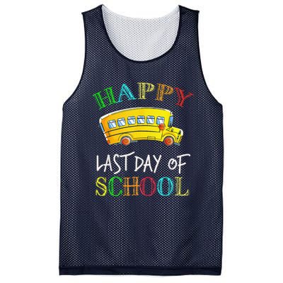 Bus Driver Last Day Of School School Bus Driver Gifts Mesh Reversible Basketball Jersey Tank