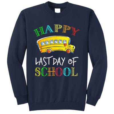 Bus Driver Last Day Of School School Bus Driver Gifts Tall Sweatshirt