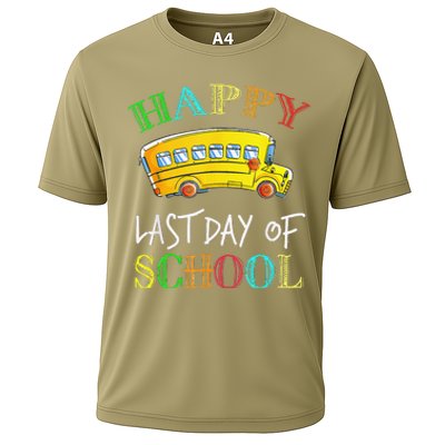 Bus Driver Last Day Of School School Bus Driver Gifts Cooling Performance Crew T-Shirt