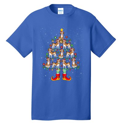 Beagle Dog Lover Xmas Holiday Lighting Beagle Christmas Tree Cool Gift Tall T-Shirt