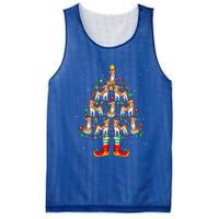 Beagle Dog Lover Xmas Holiday Lighting Beagle Christmas Tree Cool Gift Mesh Reversible Basketball Jersey Tank