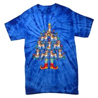 Beagle Dog Lover Xmas Holiday Lighting Beagle Christmas Tree Cool Gift Tie-Dye T-Shirt