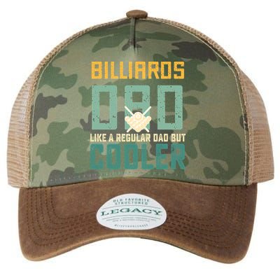 Billiards Dad Like A Regular Dad But Cooler Billard Father's Day Gift For Dad Legacy Tie Dye Trucker Hat
