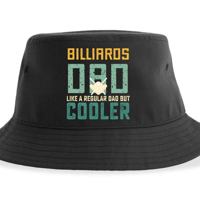 Billiards Dad Like A Regular Dad But Cooler Billard Father's Day Gift For Dad Sustainable Bucket Hat
