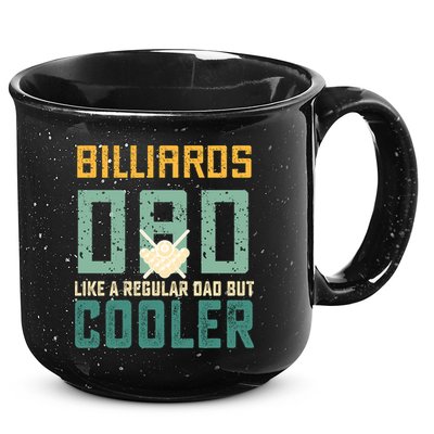 Billiards Dad Like A Regular Dad But Cooler Billard Father's Day Gift For Dad 15oz Campfire Ceramic Mug