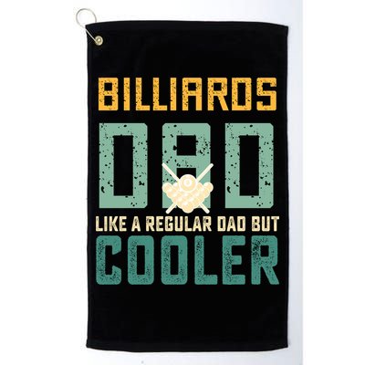 Billiards Dad Like A Regular Dad But Cooler Billard Father's Day Gift For Dad Golf Towel