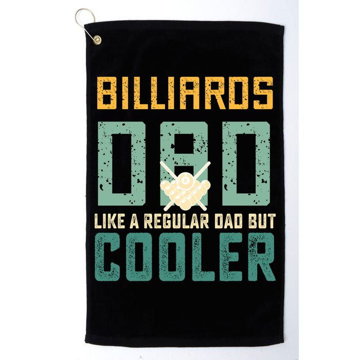 Billiards Dad Like A Regular Dad But Cooler Billard Father's Day Gift For Dad Golf Towel