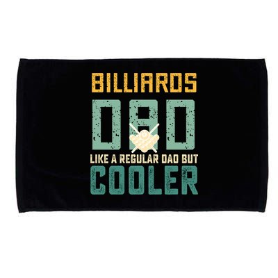 Billiards Dad Like A Regular Dad But Cooler Billard Father's Day Gift For Dad Microfiber Hand Towel