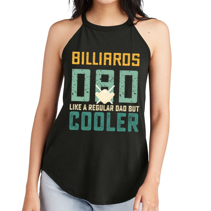 Billiards Dad Like A Regular Dad But Cooler Billard Father's Day Gift For Dad Women's Perfect Tri Rocker Tank