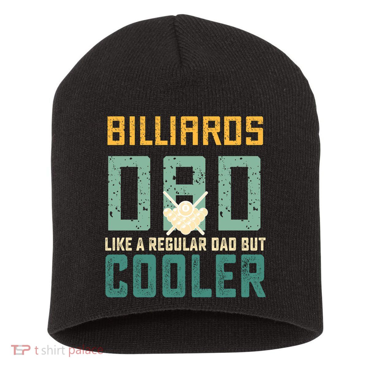 Billiards Dad Like A Regular Dad But Cooler Billard Father's Day Gift For Dad Short Acrylic Beanie