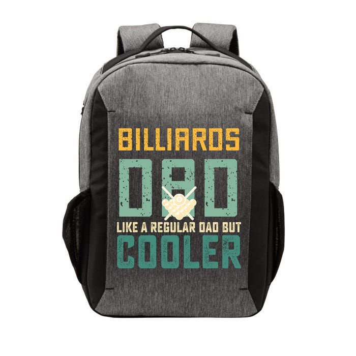 Billiards Dad Like A Regular Dad But Cooler Billard Father's Day Gift For Dad Vector Backpack