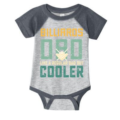 Billiards Dad Like A Regular Dad But Cooler Billard Father's Day Gift For Dad Infant Baby Jersey Bodysuit