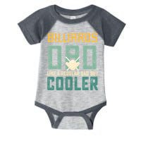 Billiards Dad Like A Regular Dad But Cooler Billard Father's Day Gift For Dad Infant Baby Jersey Bodysuit