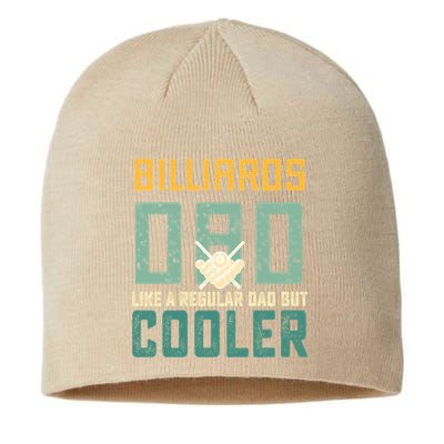 Billiards Dad Like A Regular Dad But Cooler Billard Father's Day Gift For Dad Sustainable Beanie