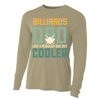 Billiards Dad Like A Regular Dad But Cooler Billard Father's Day Gift For Dad Cooling Performance Long Sleeve Crew