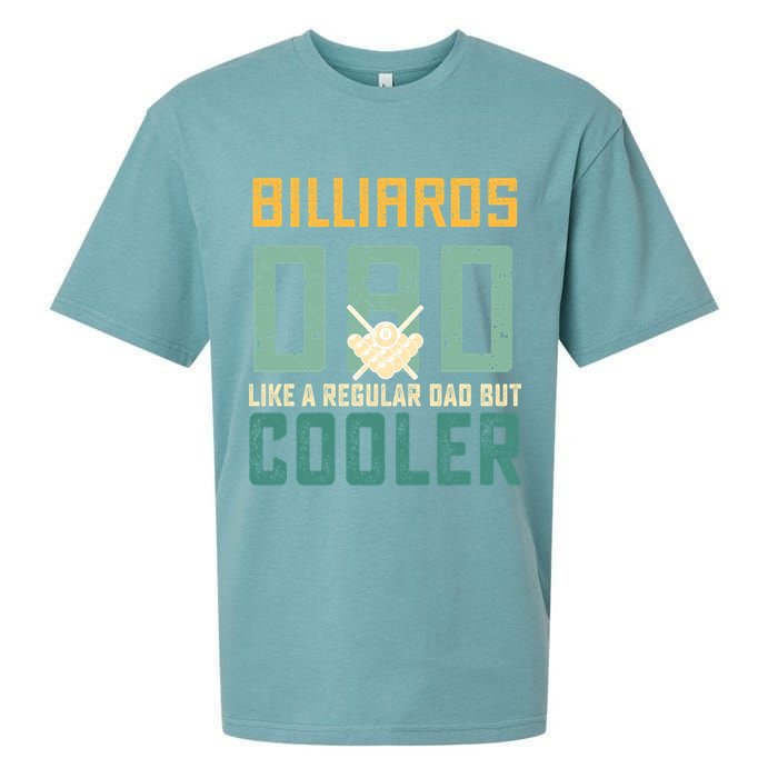 Billiards Dad Like A Regular Dad But Cooler Billard Father's Day Gift For Dad Sueded Cloud Jersey T-Shirt