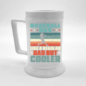 Baseball Dad Like A Regular Dad But Cooler Fathers Day Gift Beer Stein