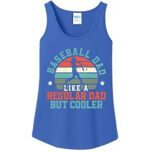 Baseball Dad Like A Regular Dad But Cooler Fathers Day Gift Ladies Essential Tank