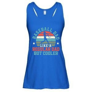 Baseball Dad Like A Regular Dad But Cooler Fathers Day Gift Ladies Essential Flowy Tank