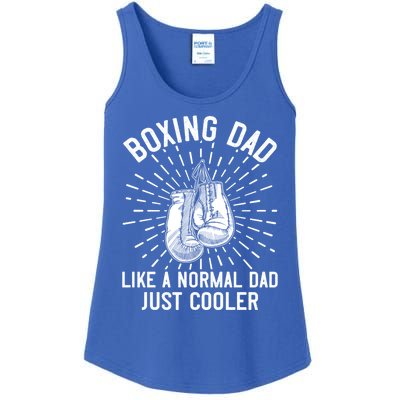 Boxing Dad Like A Normal Dad Funny Boxing Gift Fathers Day Gift Ladies Essential Tank