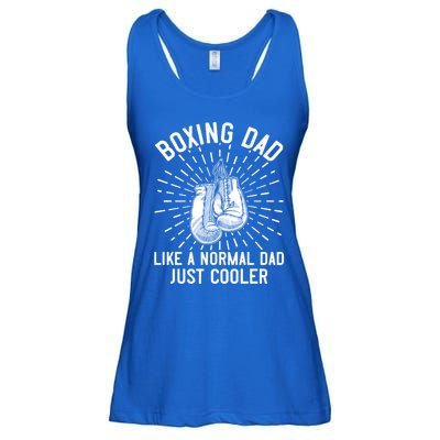 Boxing Dad Like A Normal Dad Funny Boxing Gift Fathers Day Gift Ladies Essential Flowy Tank