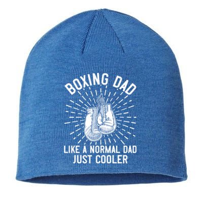 Boxing Dad Like A Normal Dad Funny Boxing Gift Fathers Day Gift Sustainable Beanie