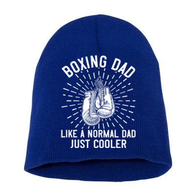 Boxing Dad Like A Normal Dad Funny Boxing Gift Fathers Day Gift Short Acrylic Beanie