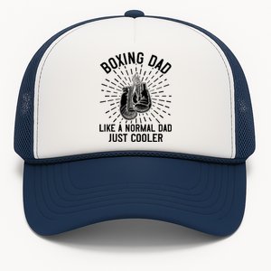 Boxing Dad Like A Normal Dad Funny Boxing Gift Fathers Day Gift Trucker Hat