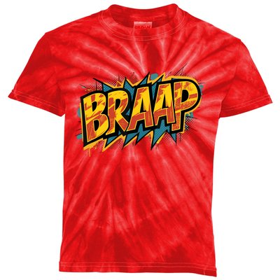 Braaap Dirtbike Lovers Riders Motocross Enduro Biker Kids Tie-Dye T-Shirt