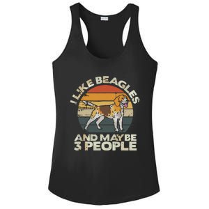 Beagle Dog Lover Tee Retro Beagle Beagle Ladies PosiCharge Competitor Racerback Tank