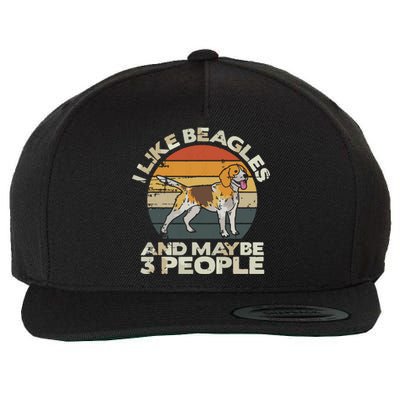 Beagle Dog Lover Tee Retro Beagle Beagle Wool Snapback Cap