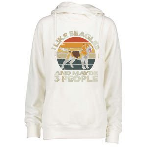 Beagle Dog Lover Tee Retro Beagle Beagle Womens Funnel Neck Pullover Hood