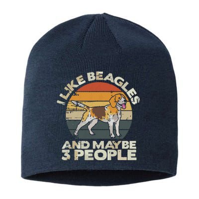 Beagle Dog Lover Tee Retro Beagle Beagle Sustainable Beanie