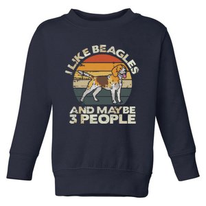 Beagle Dog Lover Tee Retro Beagle Beagle Toddler Sweatshirt