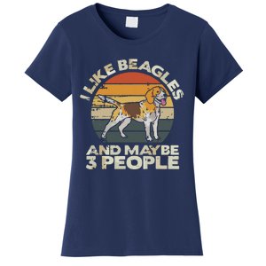 Beagle Dog Lover Tee Retro Beagle Beagle Women's T-Shirt