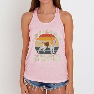 Beagle Dog Lover Tee Retro Beagle Beagle Women's Knotted Racerback Tank