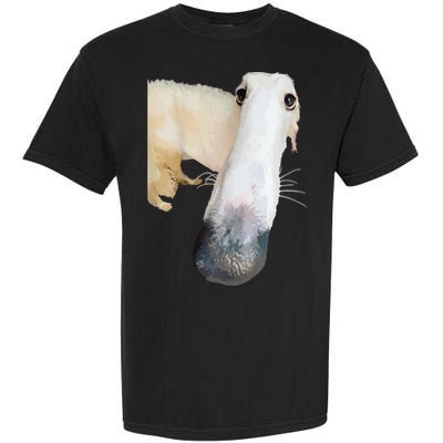Borzoi Dog Meme Funny Long Nose Borzoi Russian Sighthound Garment-Dyed Heavyweight T-Shirt