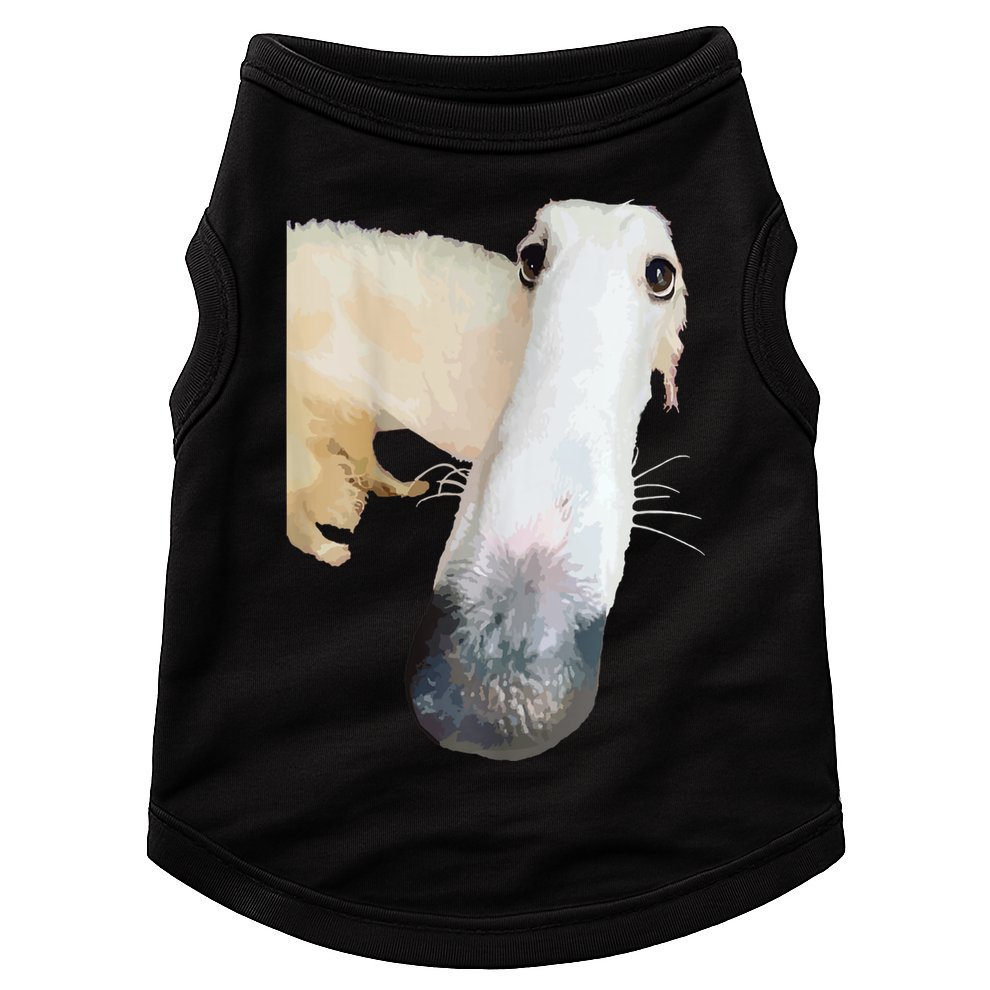 Borzoi Dog Meme Funny Long Nose Borzoi Russian Sighthound Doggie Tank