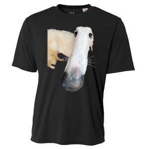 Borzoi Dog Meme Funny Long Nose Borzoi Russian Sighthound Cooling Performance Crew T-Shirt