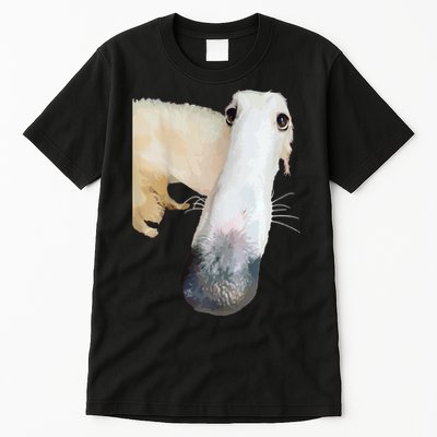 Borzoi Dog Meme Funny Long Nose Borzoi Russian Sighthound Tall T-Shirt