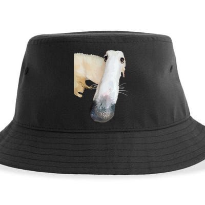 Borzoi Dog Meme Funny Long Nose Borzoi Russian Sighthound Sustainable Bucket Hat